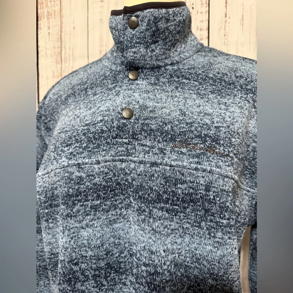 Eddie Bauer Blue Patterned Pullover - Picture 2 of 6
